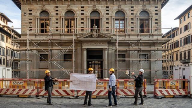 Ristrutturazione edificio storico a Firenze con permessi edilizi corretta