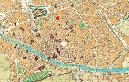 pronto intervento idraulico mappa stilizzata di Firenze