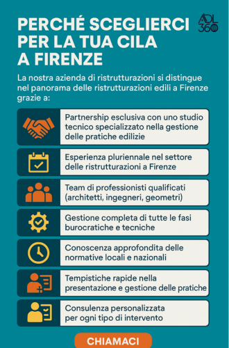 Perchè sceglierci per la tua cila a Firenze - adl360