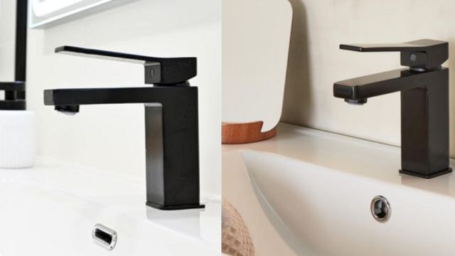 Montaggio miscelatore lavabo nero opaco a Firenze