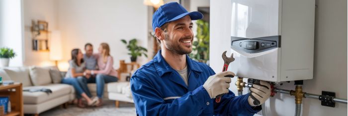 rappresenta il tecnico certificato che installa la caldaia - ADL 360