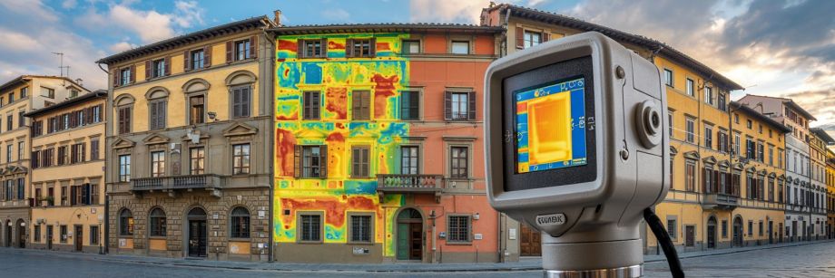 Miglioramento dell'efficienza energetica in un edificio storico fiorentino rilevato con termocamera