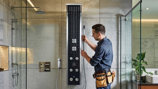 Installazione colonna doccia idromassaggio a Firenze - adl 360