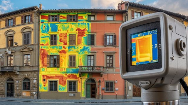 Miglioramento dell'efficienza energetica in un edificio storico fiorentino rilevato con termocamera